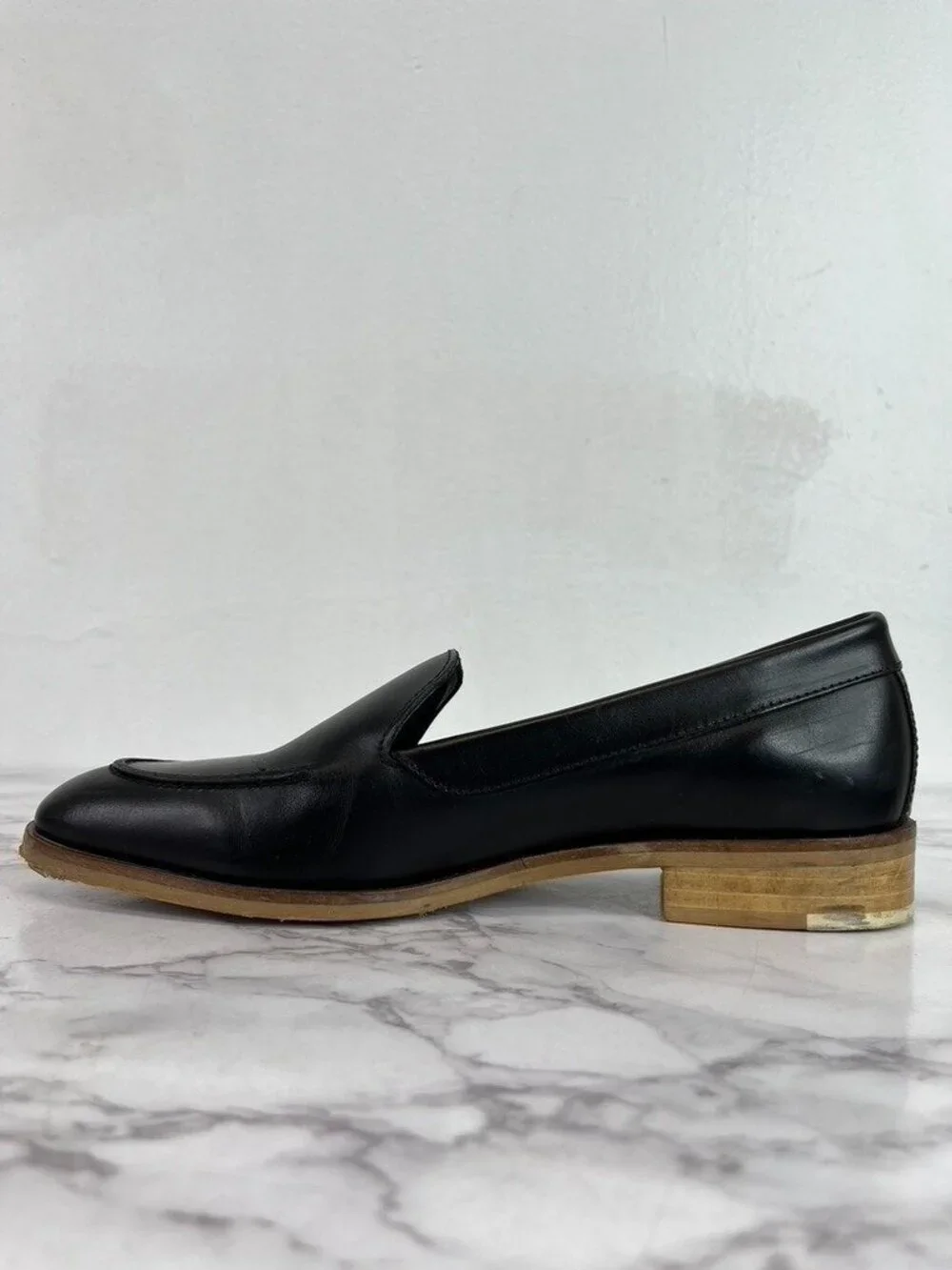 Everlane Women's Black The Modern Leather Loafers Sz 5